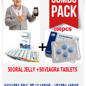 VIAGRA 100MG + KAMAGRA JELLY 100MG-COMBO PACK 50 + 50 100PCS