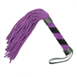 Whips Cyprus-Bondage Slapper Bdsm Spanking Nu-buck flogger whip Purple-black 12"
