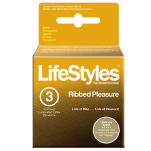 Lifestyles Vibra Ribbed 3`s