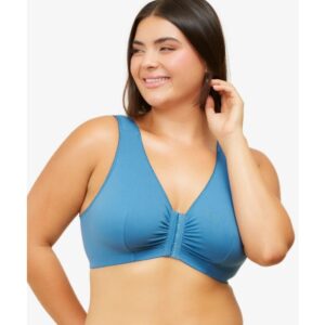 Leading Lady - The Meryl Cotton Front-Closure Comfort & Sleep Bra LL110BCBL
