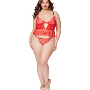 Seven til Midnight Floral Lace Camidoll And Panty Set STM11482X