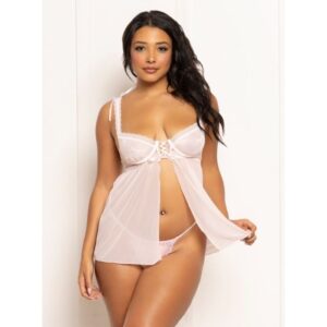 Seven til Midnight 2 Pc Ditsy Floral Babydoll Set w/ Matching Panty STM-11609