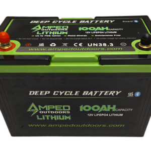 100Ah Lithium Battery (LiFePO4) 12.8V - Bluetooth - IP67 Waterproof - Heated
