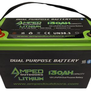 130Ah Dual Purpose Lithium Battery (Cranking) 12.8V - Bluetooth - IP67 Waterproof - Heated