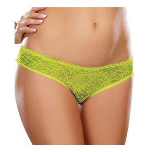 Dreamgirl Plus Size Women's Ruffle Back Crotchless Panty 1300X