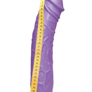 Queeny Love: Giant Lover Dildo Vibrator, 33 cm, purple