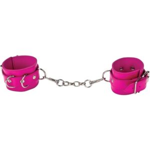 Ouch!: Leather Cuffs, pink