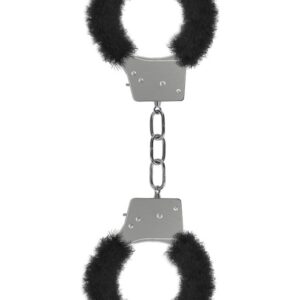 Ouch!: Beginner's Furry Handcuffs, black