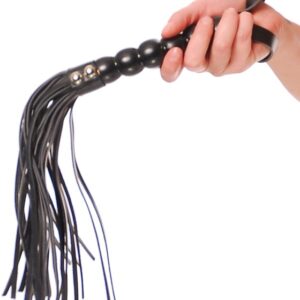 Pipedream Fetish Fantasy: Beaded Cat-O-Nine Tails, black