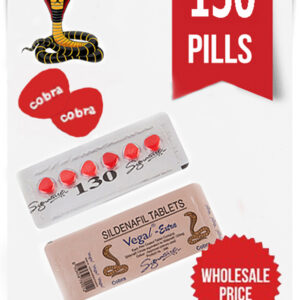 Cobra Vega Sildenafil Citrate Super Tablets 130mg ( 150pcs )