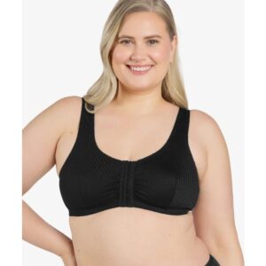 Leading Lady - The Marlene Silky Front-Closure Comfort Bra LL151-BLK