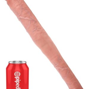 King Cock: Tapered Double Dildo, 41 cm, light