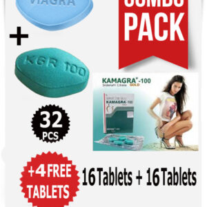 VIAGRA 10MG + KAMAGRA 100MG- COMBO PACK 16 + 16 32pcs +4Free