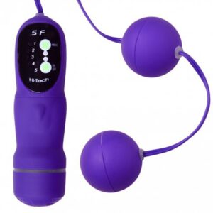 5 Function Purple Vibrating Pleasure Beads