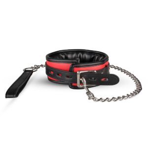 Caleb Collar With Leash - Red
