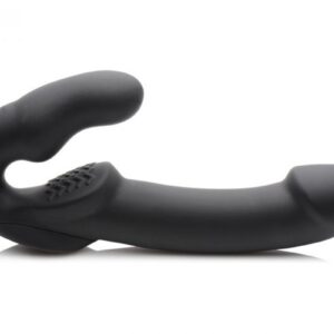 Evoke Vibrating Strapless Strap-On - Black