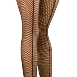 Fishnet Stockings with Seam