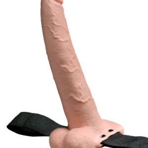 Hollow Vibrating Strap-On - 23 cm