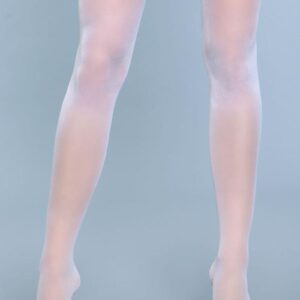 Best Behavior Thigh Highs - White