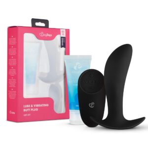 Easy Choice Vibrating Butt Plug & Lubricant Set