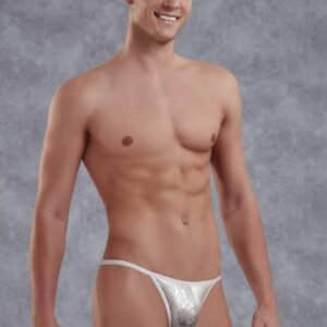 Snake Men's Thong - Silver