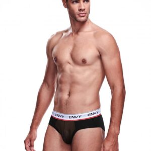 Envy Transparent Men's Brief - Black