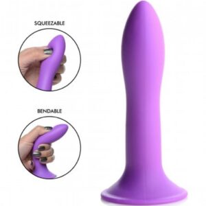 Flexible Silicone Dildo - Purple