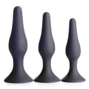 3-Piece Silicone Anal Plug Set