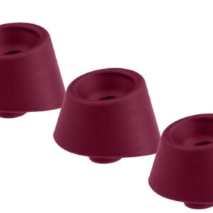 Womanizer Replacement Caps For Duo/Inside Out - Size M - Bordeaux - 3 Piece