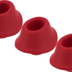 Womanizer Replacement Caps For Premium - Size M - Red - 3 Piece