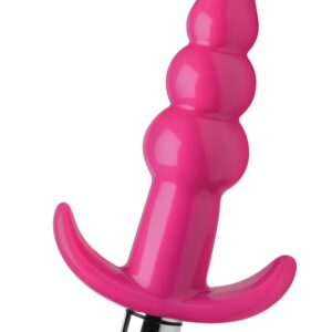 Bubbly Vibrating Anal Plug With Ribbing