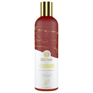 Dona - Essential Vegan Massage Oil Recharge Lemongrass & Ginger