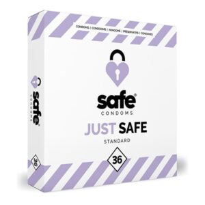 SAFE - Condoms With Silicone-Based Lubricant - Standard - 36 pieces