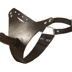 Leather Slip with PVC Penis