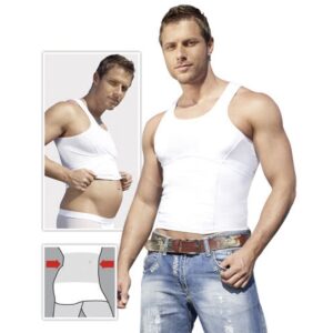 Shapewear Top Men White