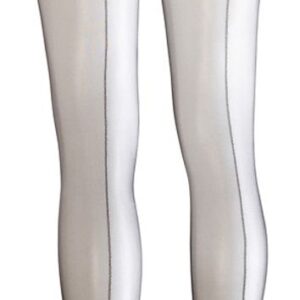 Black crotchless tights