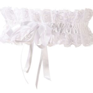 Lace garter White