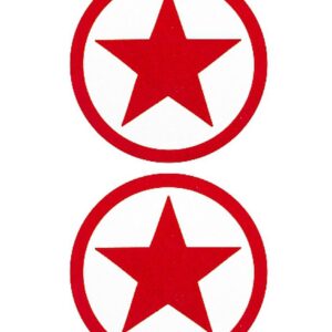 Nipple Sticker - Red Stars