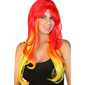 Red And Yellow Party Wig