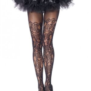 Floral Vine Net Pantyhose