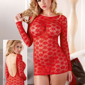 Kleid rote Spitze