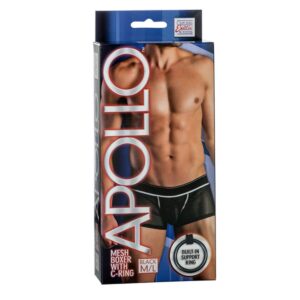 Apollo Mesh Boxer With C-Ring - Black