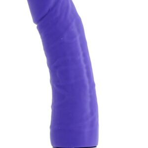 Purrfect Silicone Vibrator with large top purple