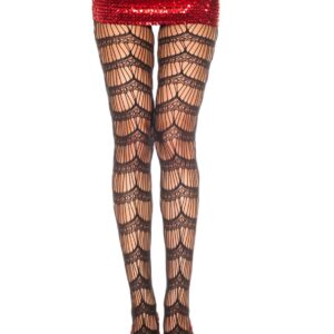 Tights With Lace And Stripes
