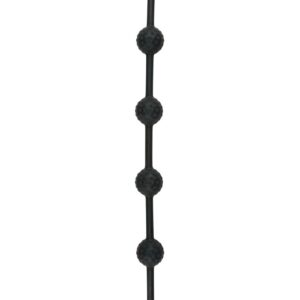 Anal Beads Black ribbed M