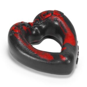 Oxballs Heart Cockring - Red/Black