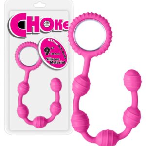 Ribbed Anal Beads - Pink