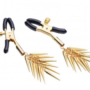 Lure Adjustable Nipple Clamps with Gold Spikes