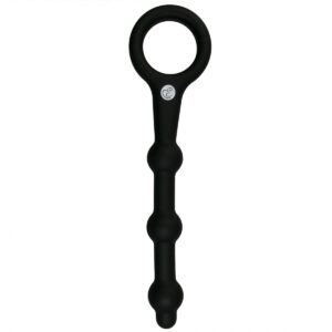 Black Silicone Anal Beads