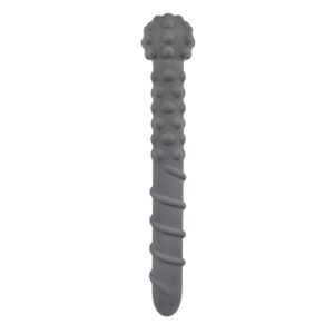 Silicone Screw Dildo - Gray